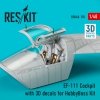 RESKIT RSU48-0170 EF-111 Cockpit with 3D decals for HobbyBoss kit (3D Printed) (1/48)
